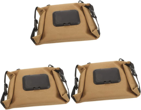 GALPADA 3pcs Outdoor Hanging Tissue Holder Canvas Napkin Storage Bag for Camping