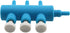 Air Manifold 8mm to 4mm - 3 Way Outlet Air Flow Distributor for Aquarium Air Pump Hose Splitters