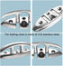 TINGZHIGO 5 Inch Boat Folding Cleats, 2 Packs Marine Flip-up Metal Dock Cleats, 316 Stainless Steel with Screws