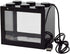 OMEM USB Mini Fish Tank, Desktop Micro-Landscape LED Aquarium Kit, Black