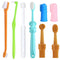 8 Pack Small Dog & Cat Toothbrush Kit, 360 Pet Toothbrush/Mini Head/Dual