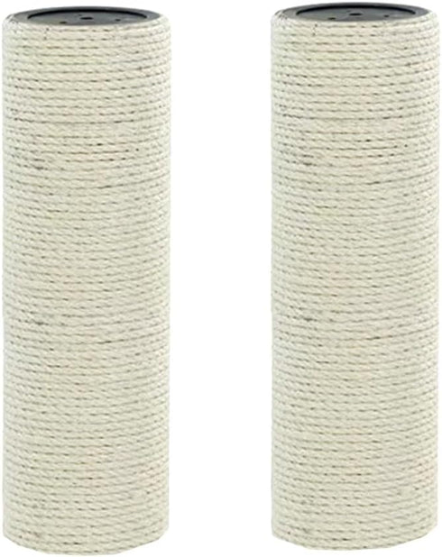 2-Pack 7.87" L, 3.15" Ø Cat Tree Replacement Post with 3 Handwoven Basket Bed, Cat Tower Accessories