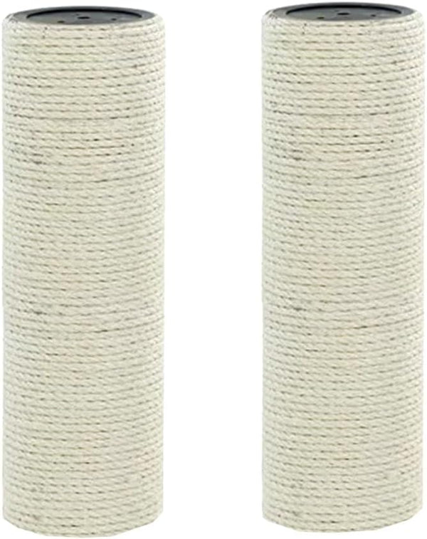 2-Pack 7.87" L, 3.15" Ø Cat Tree Replacement Post with 3 Handwoven Basket Bed, Cat Tower Accessories