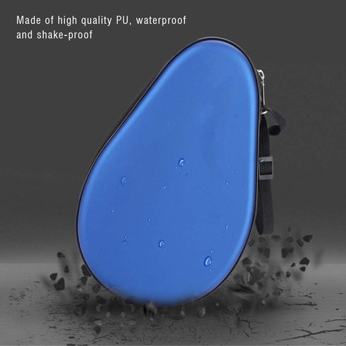 VGEBY Waterproof Table Tennis Racket Hard Case, PU Cover for Ping Pong Bat Bag
