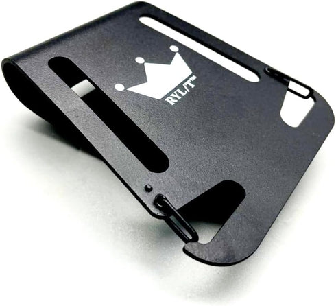 Golf Metal Landing Pad I Magnetic Cart Attachment or Bag Clip for Quick Use of Golf Gear & Accessories - Velcro Strap