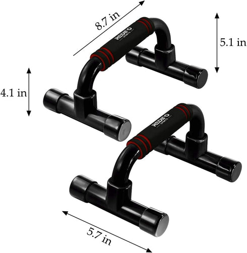 Push Up Bars Strength Training - Workout Stands With Ergonomic Push-up Bracket Board with Non-Slip Sturdy Structure Portable for Home Fitness Training, Push Up Stands Handle for Floor Workouts by Redipo