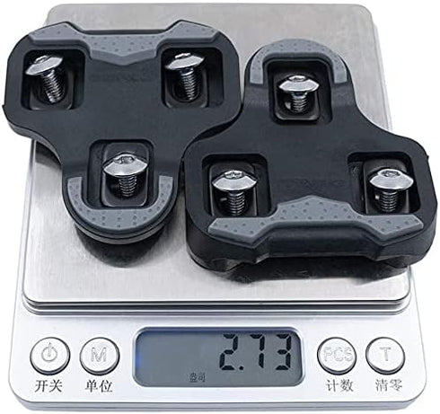 ZERAY SP-110 Bike Cleats, Bike Pedal Clips with Grip Rubber Compatible with Look Keo Structure & Keo Pedals