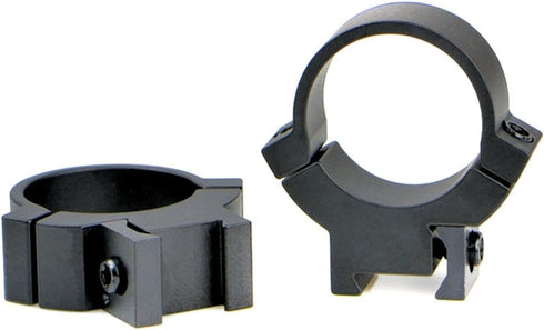 WARNE Scope Optic Rings, 30mm, Rimfire High, Matte Black