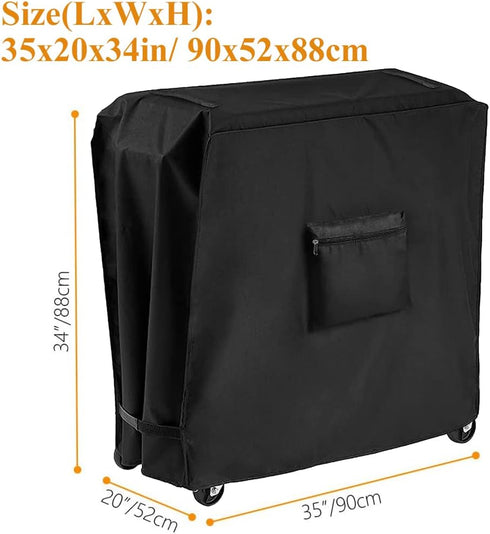Skyour 80 Cooler Cart Cover Waterproof Dustproof Portable Patio Rolling Cooler Ice Chest Party Cooler Protector Covers