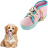 vocheer Dog Chew Toy, Durable Teething Shoe Interactive Squeaky Puppy Toy, Small & Medium, Machine Washable, Pink