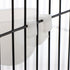 6 Pcs Mini Bird Food Bowl Feeder, Convenient Hanging Container for Parrots, Plastic Pigeon Bird Cage Dish (White)