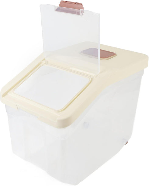 Mumusuki Rice Storage Container, Airtight Design with Clear View and Scoop, for