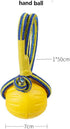 Rope-Ball Pet Toys, Durable Rubber Ball, Indestructible Chew Toy for Outdoor Training