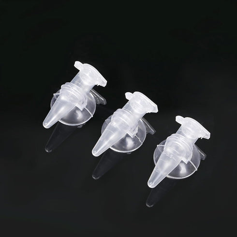NIHUIFA 6pcs Automatic Shrimp Feeding Cups PVC Suction Cup Shrimp Feeders for Easy Efficient Aquarium Feeding