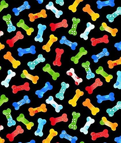 Tossed Bones Puppy Bumpers, 100% Cotton Safety Fence Collar Made in USA, 10-13" to Keep Your Pet Safe