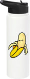 Kawaii Banana Design For Banana Lovers Kawaii Banana Stainless Steel Insulated Water Bottle