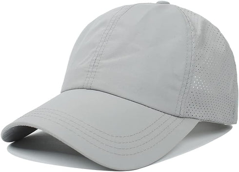 Womens Criss Cross Ponytail Hat, Quick Drying Baseball Cap with UV Protection