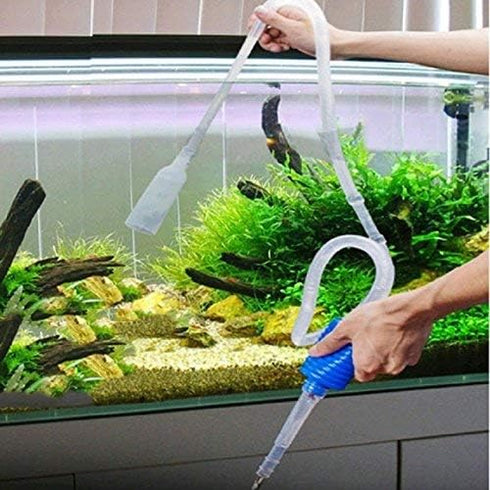 DINY Home & Style Aquarium Cleaner Siphon Pump, Fish Tank Gravel Sand Cleaner