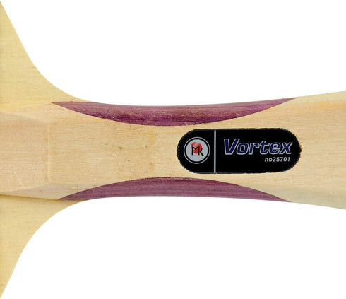 Vortex Table Tennis Racket 2-Player Set, Pips-Out with Sponge, Red & Black Rubber Surface