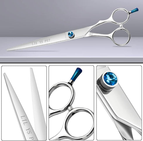 LILYS PET HIGH-END SERIES Professional Pet Grooming Cutting Scissors - 7" or 8" or 9" or 10" Japanese 440C Stainless