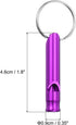 PATIKIL Emergency Whistles, Safety Whistle with Keychain Loud Sound Aluminum Outdoor Survival Whistle for Camping Hunting