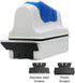Jasonwell Magnetic Glass Cleaner Scrubber for Aquarium Fish Tank - Algae Clean Brush (M)