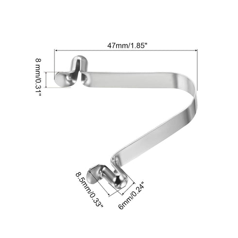 PATIKIL 8.5x6mm Kayak Paddle Snaps, 5 Pack Pole Push Button Spring Clips for Camping Awning Tent Poles
