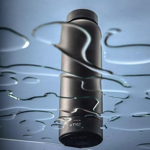 2.0 24oz 5700mAh TYLT Power Bottle Stainless Steel Wide Mouth Water Bottle Removable Magnetic Portable Power Bank