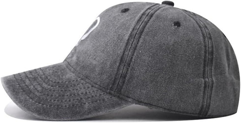 Women's Vintage Washed Baseball Cap | Adjustable Cute Heart Graphic Cotton Dad Hat