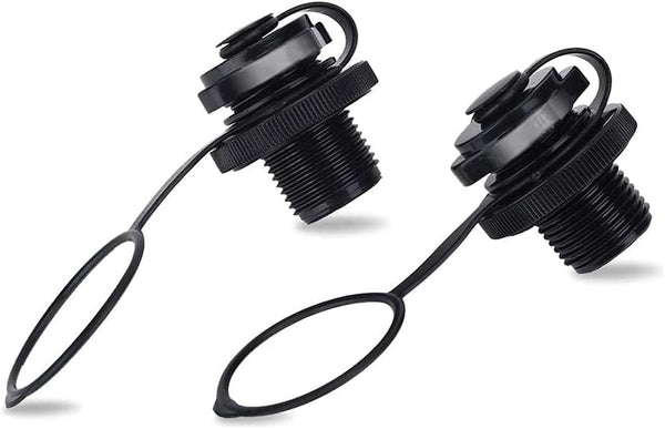 Inflatable Boat Air Valve, 2PCS Inflatable Boat Spiral Air Plugs for One-Way Inflation Replacement Screw