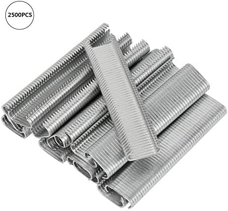 2500Pcs 8mm C-type Ring Pliers Staple Set for Animal Fence Cage, Chicken, Pig, Bird, Pet Cage M Nail