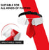 Dog Collar, Soft Polyester Bow Tie with Metal Buckle for Large, Medium, Small Boys Cat Dog Tie (Medium, Red/White)