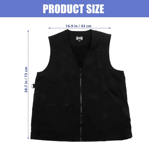 ULTECHNOVO Pet Owner Training Vest, Dog Trainer Cloth with Multi Pockets, Professional Pet Trainers Jacket