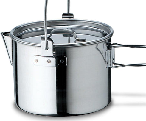 Snow Peak Kettle No. 1, Stainless Steel Kettle for Outdoor Cooking, Durable Camping Kettle