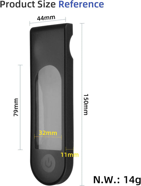 ulip Dashboard Cover Case, Transparent Waterproof Silicone Protective Cover for Xiaomi 4Ultra Electric Scooter