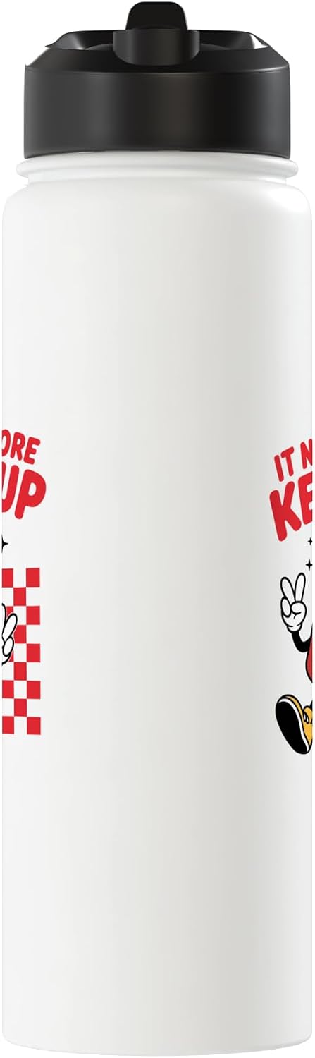 Funny Ketchup Themed Lover tee It Needs More Ketchup Funny Ketchup Lover Stainless Steel Insulated Water Bottle