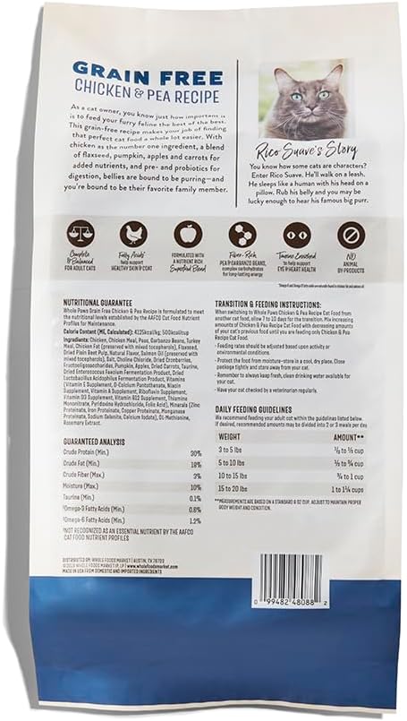 WHOLE PAWS Cat Grain Free Chicken Recipe, 56 OZ