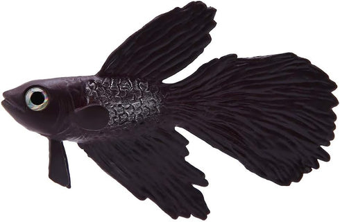 FTVOGUE Lifelike Brown Betta Fish Ornament, Silicone Artificial Funny Fish for Aquarium Decoration