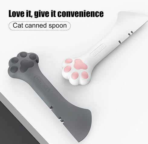 mwellewm 6Pcs Pet Food Can Supplies Set, 2Pcs Universal Silicone Can Covers, Mini Spatula, Dog Spoons for Feeding