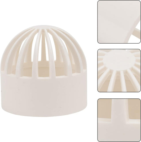 balacoo 2pcs Fish Tank Filter Guard | 50mm Intake Filter Cover | Permeable Net Strainer & Overflow Filter Screen for