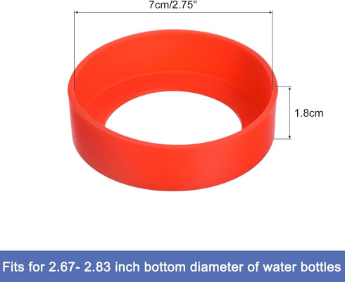 (2.75-2.9 inch) Silicone Protective Sleeve for Water Bottles - Non-Slip Bumper Boot