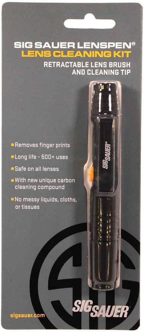 SIG SAUER Lens Cleaning Kit with Retractable Lens Brush and Cleaning Tip for Electro-Optics