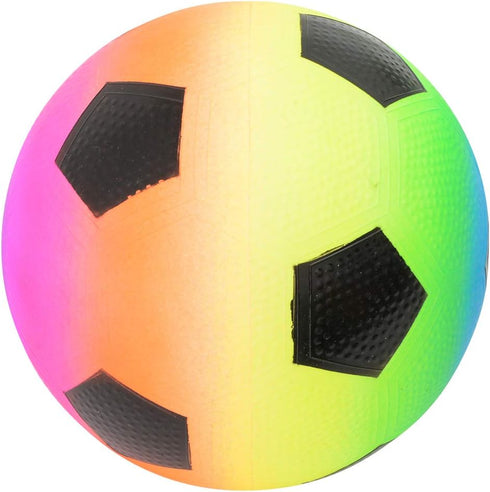 9 Inch Rhode Island Novelty Rainbow Soccer Playground Ball, One per Order