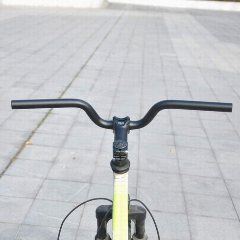 UPANBIKE 25.4mm Bike Handlebar Riser, 80mm Aluminum Alloy, 520mm Length for Fixed Gear Road Bicycle (Black)
