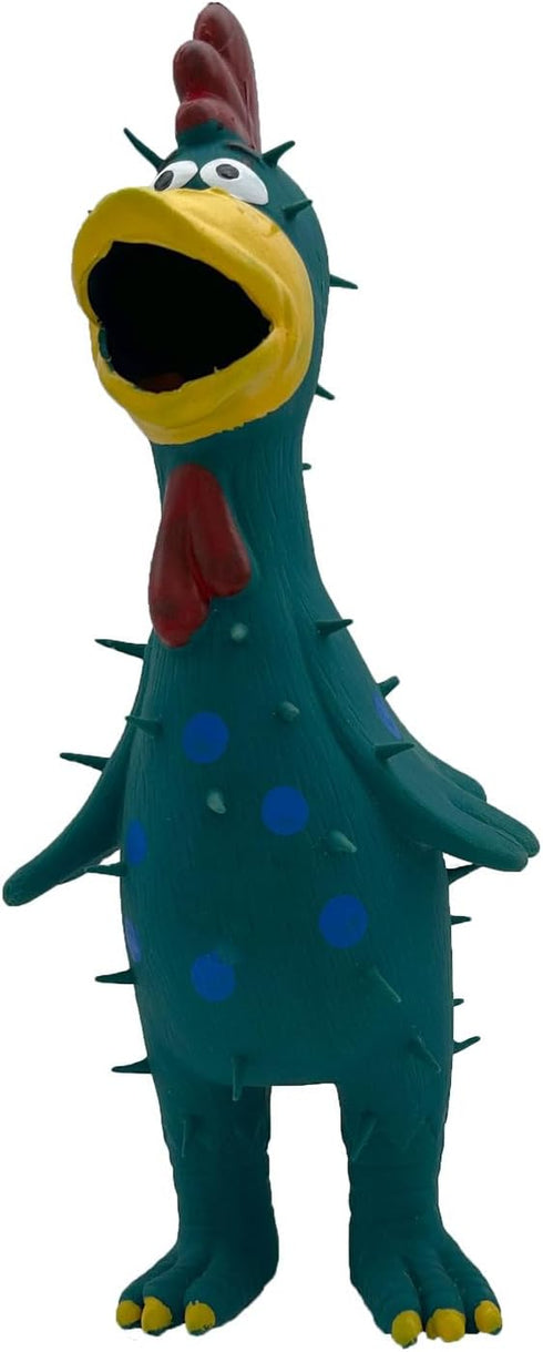 Hoiasem 2 Pack 10 Inch Latex Polka dot Burr Chicken Dog Toys that Oinks for Medium Large Dogs