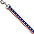 Buckle-Down Dog Leash - Americana Stars Stripes, Blue White Red, 6 Feet Long, 1.5 Inch Wide
