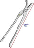 12" Clincher Trimming, Horse Shoe Care Farrier Tool - Heavy Duty Vanadium Steel Hoof Nail Pliers for Precise Nail