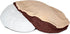 Floppy Dawg Universal Round Dog Bed Replacement Cover, Removable and Machine Washable, Large 36W, Brown
