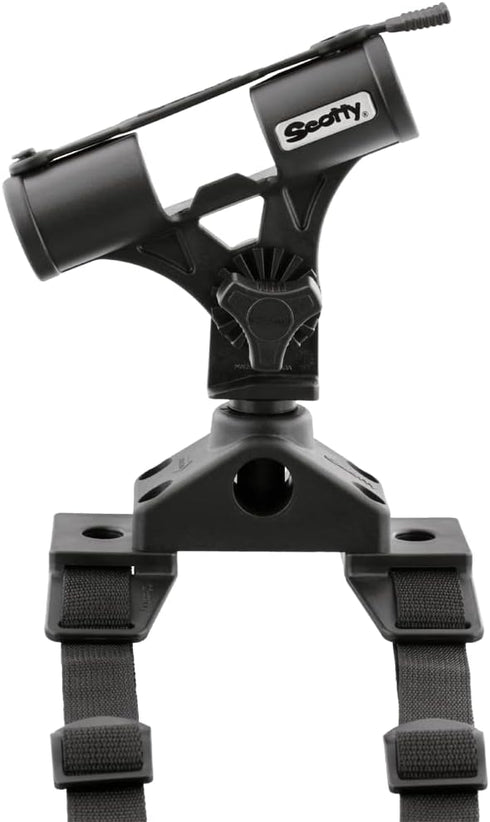 Scotty #267 Fly Rod Holder with #266 Float Tube Mount, Black
