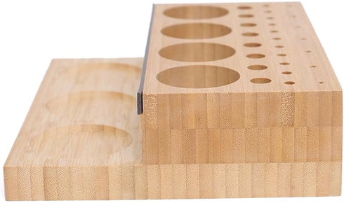 Raprance Wooden Fly Tying Fishing Kit Organizer, Desktop Storage Rack for Tying Tools